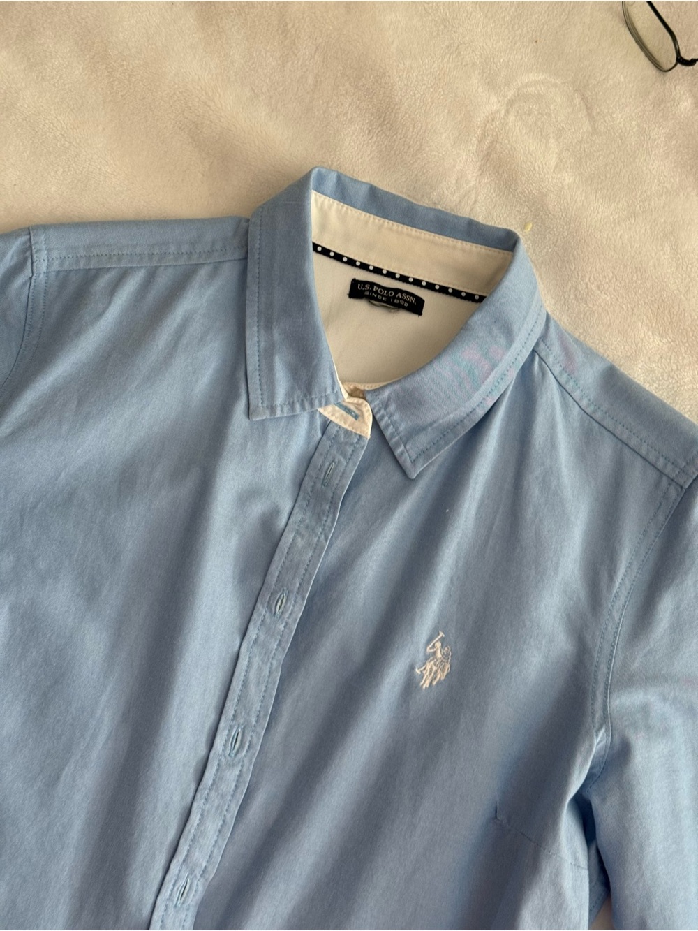 Polo by Ralph Lauren Pale Blue Long-Sleeve Button-Up Shirt - Picture 2 of 5